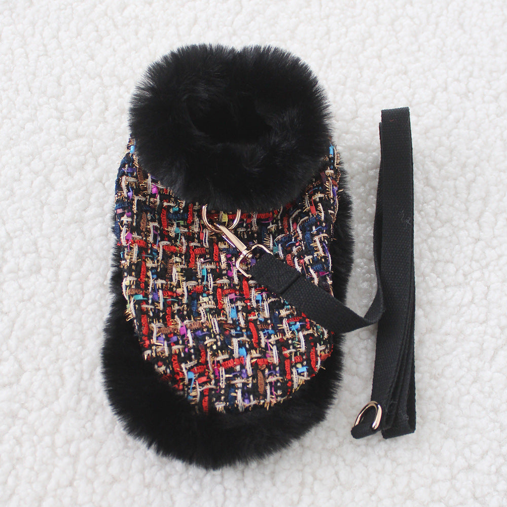 Dog Classic Style Cloak Pet Chest Strap Hand Holding Rope