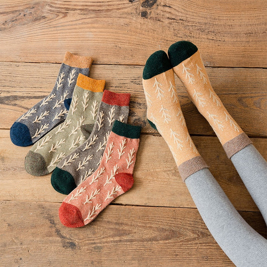 Women's thick tube socks
