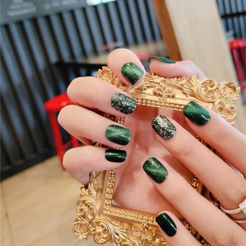 Fashion Net Red Cat Eye Jump Color Nail Art