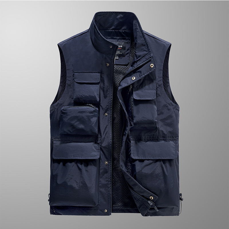 Multi-pocket Men's Vest Outdoor Sports Fishing