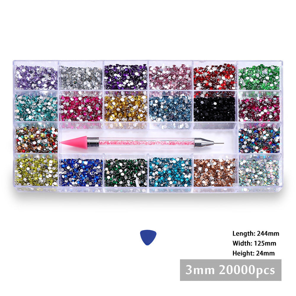 Nail Ornament 3 Mm20 Grid Boxed Jewelry Accessories