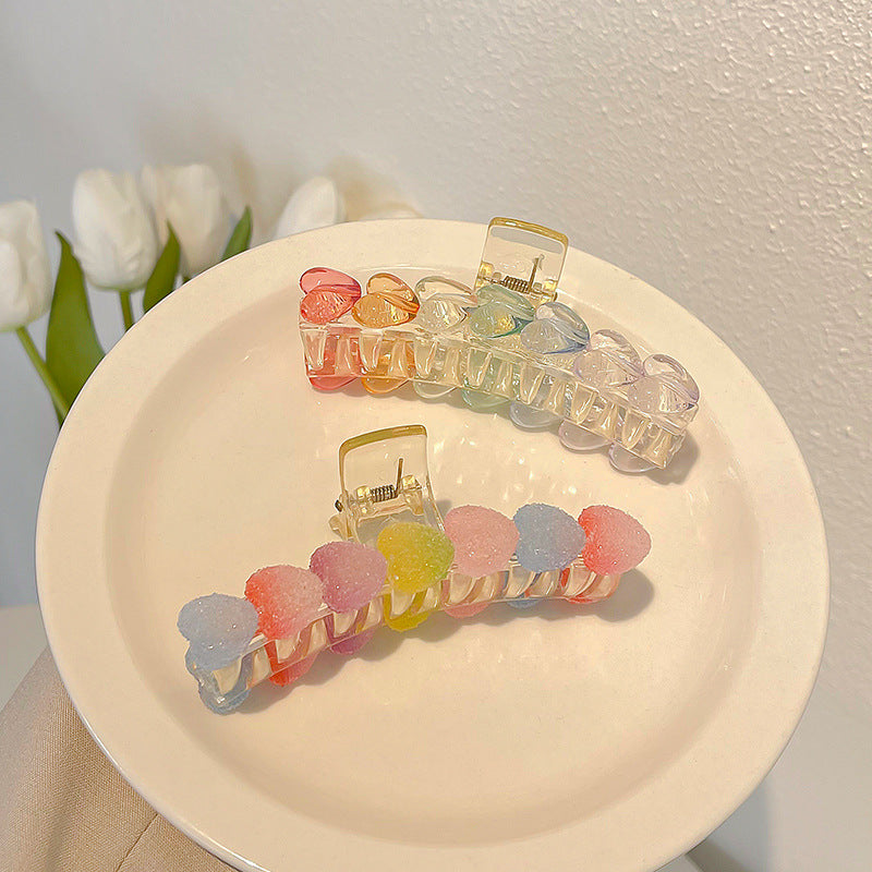 Candy Color Haj Kvindelig Baghoved Clips