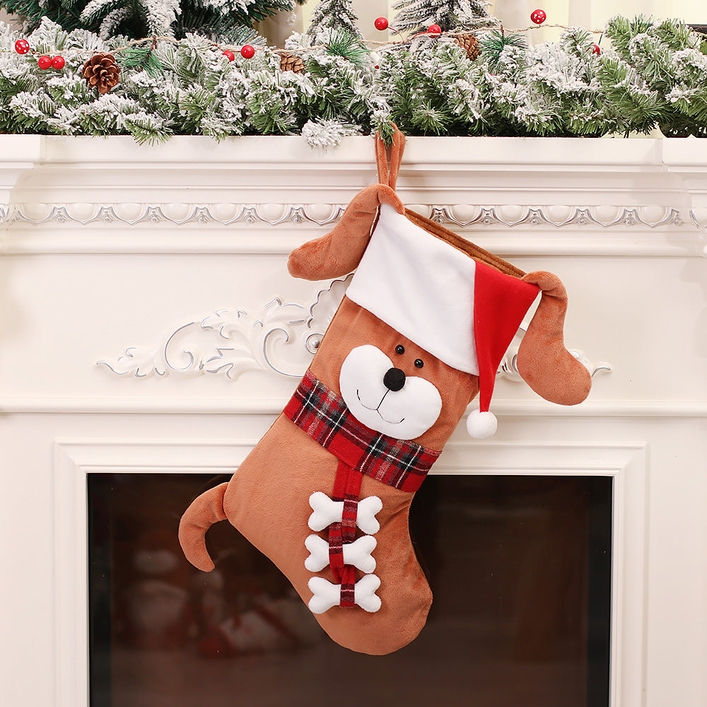 Christmas Tree Cartoon Cat And Dog Candy Bag