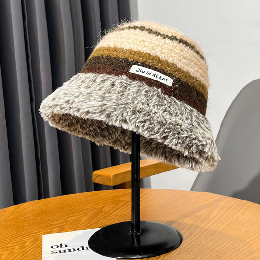 Knitted Wool Female Fisherman Hat