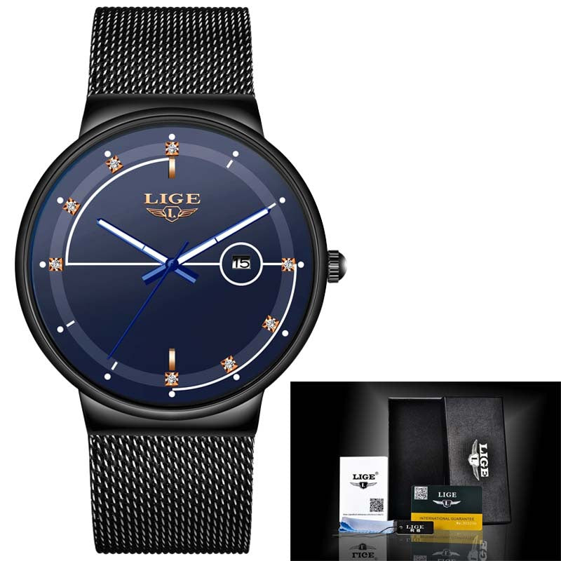 Multifunctional waterproof watch with mesh belt