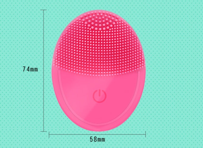 Waterproof portable ultrasonic beauty face washing instrument