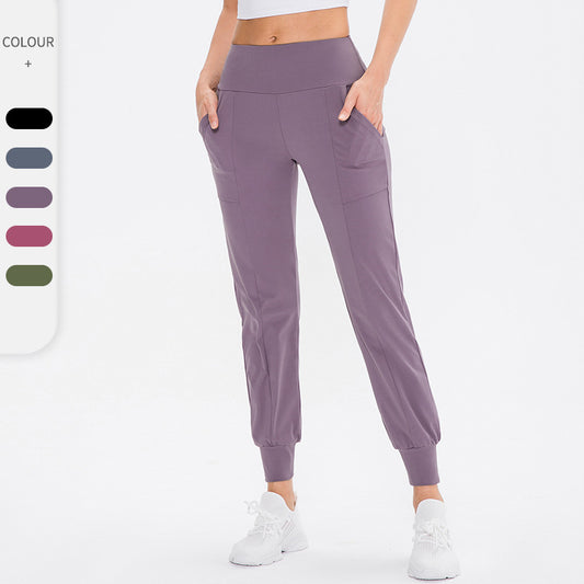 Women's Loose Tappered Yoga Pants High Waist Casual Sports Trousers
