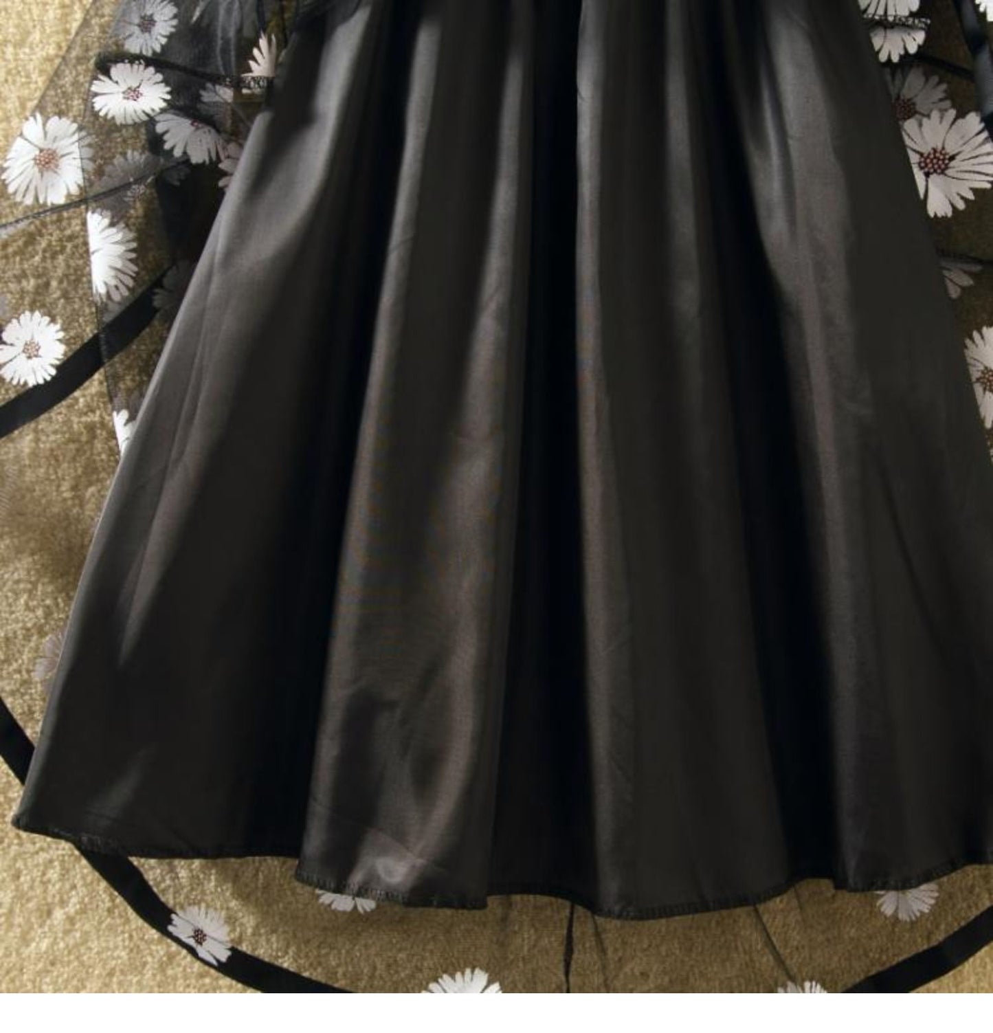 Organza A Line Shaggy Skirt Mesh Gauze