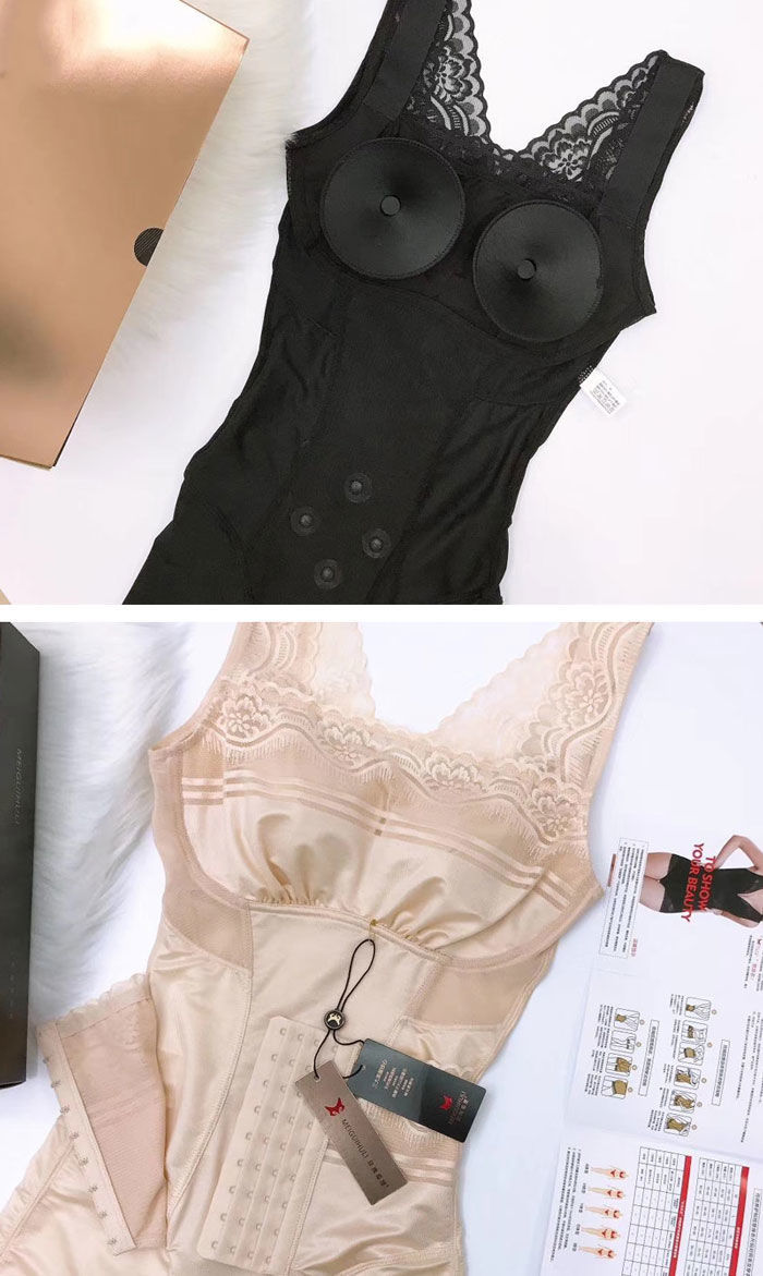 Front Breasted Reinforced Version Of Belly Support Chest And Beautiful Back One Piece