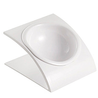 Tilting mouth color flat face pet bowl