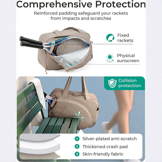 Foldable Portable With Shoe Compartments Shoulder Bag