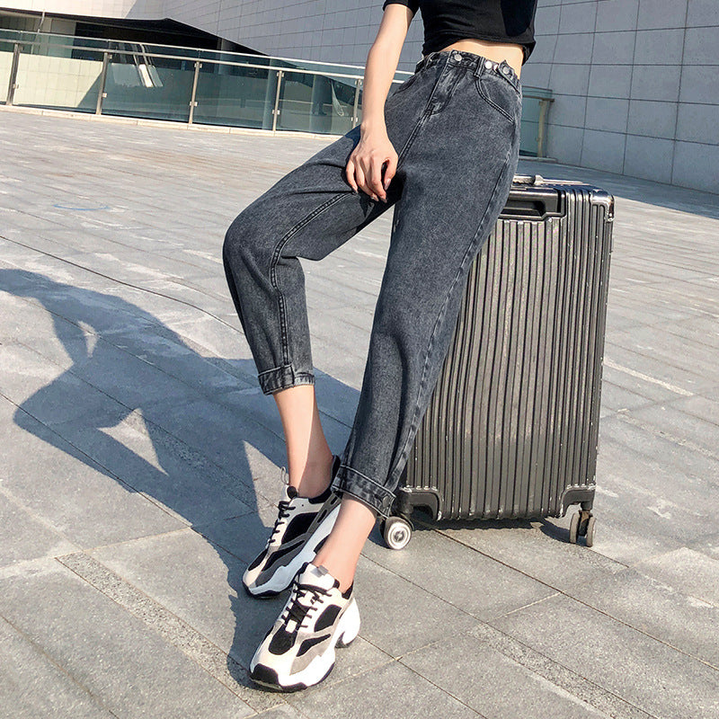 Loose high-rise jeans