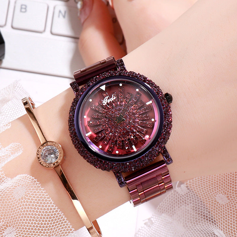 Women's watch with diamond