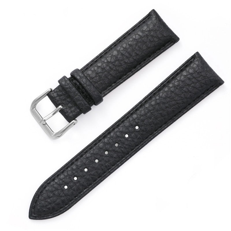 Lychee Pattern Drop Pattern Needle Buckle Leather Strap Soft Waterproof