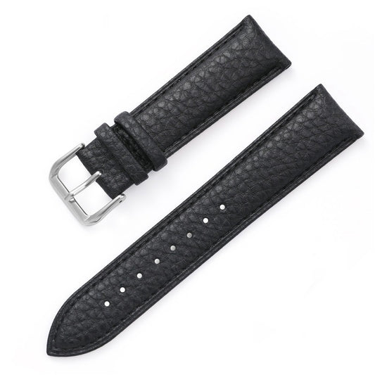 Lychee Pattern Drop Pattern Needle Buckle Leather Strap Soft Waterproof