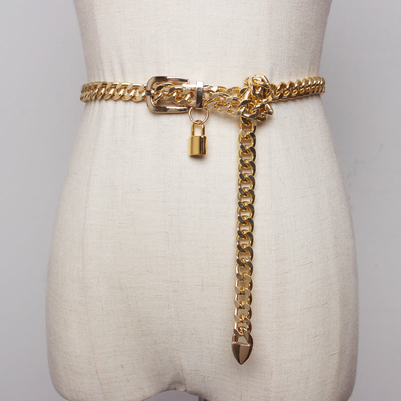 Metal chain belt