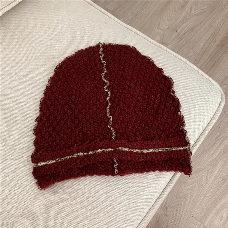 Knitted Wool Hat With Ear Protector