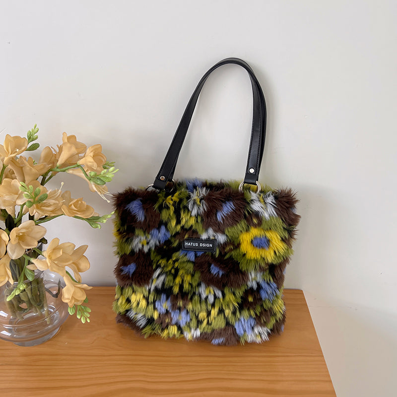 Oliemaleri Kunst Farve Plys Tote Taske