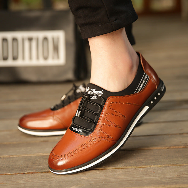 Fashionable youth leather men's shoes