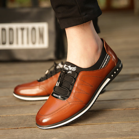 Fashionable youth leather men's shoes