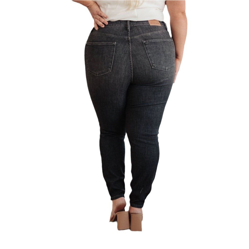 Europæiske og amerikanske stramme elastiske højtaljede skinny bukser jeans til kvinder