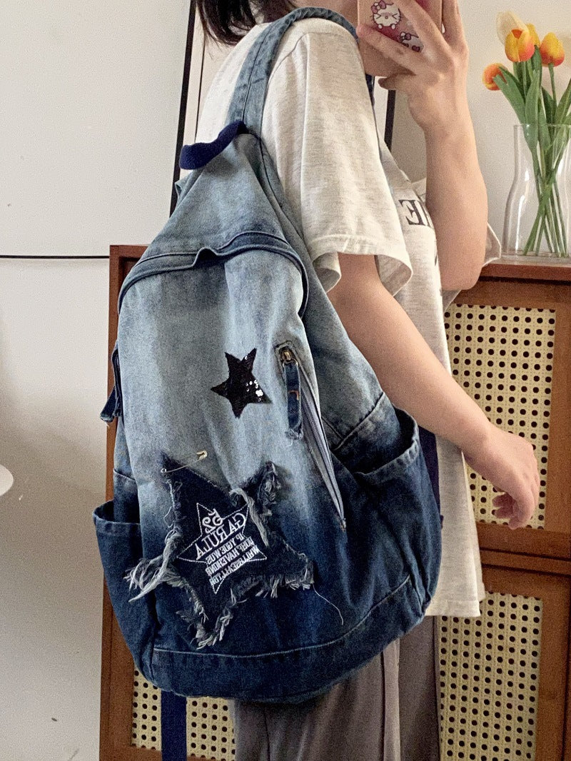 Large Capacity Antique Student Backpack