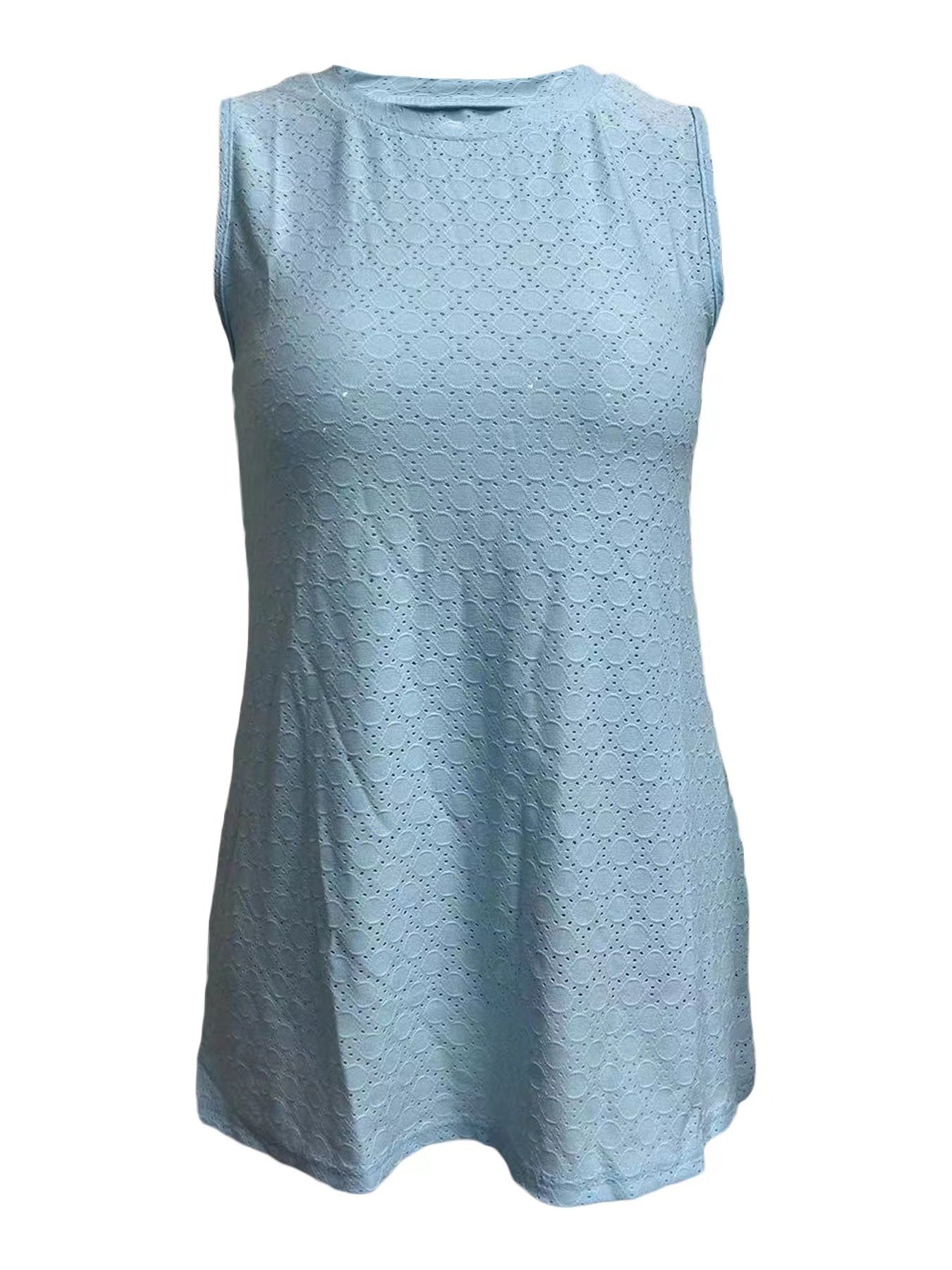 Summer Loose Casual Fashion Slimming Dopamine Color Round Neck Women's Vest