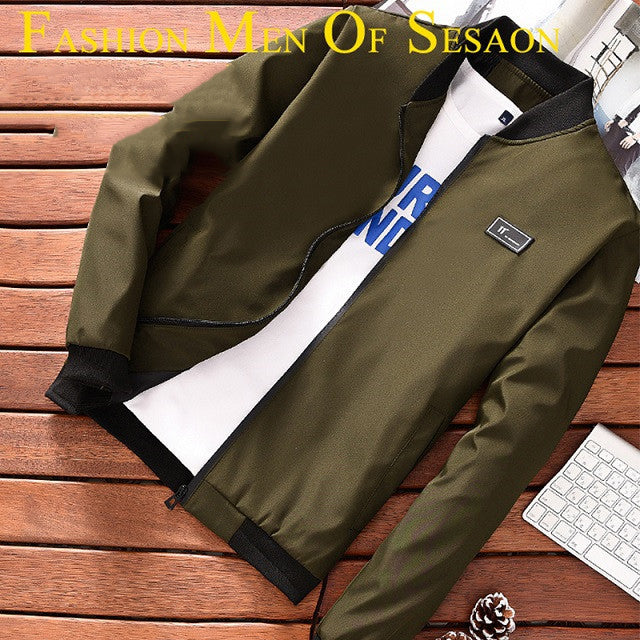 Spring And Autumn Youth Stand Collar Jacket Baseball Shirt Coat