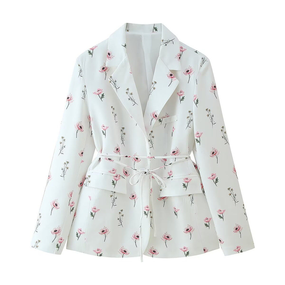Women's Fashion Unique Sweet Floral Coat