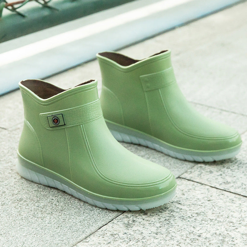 New Women's Low Tube Outdoor Candy Color Plus Cotton Water Shoes