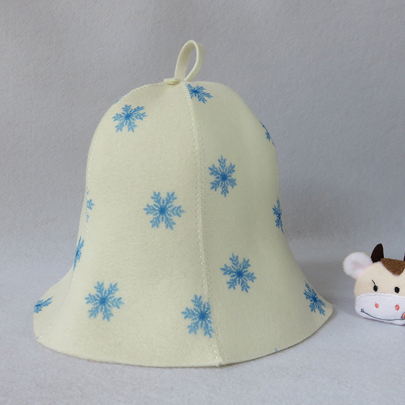 Fashion Simple Felt Sauna Shower Hat