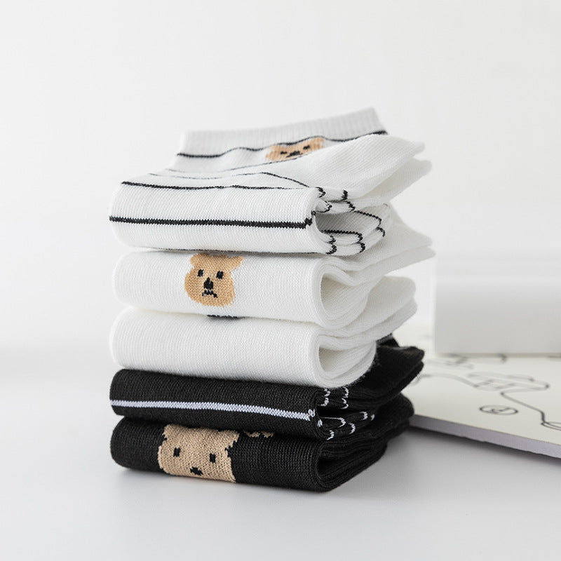 Socks Female Japanese Cartoon Shallow Mouth Casual Socks