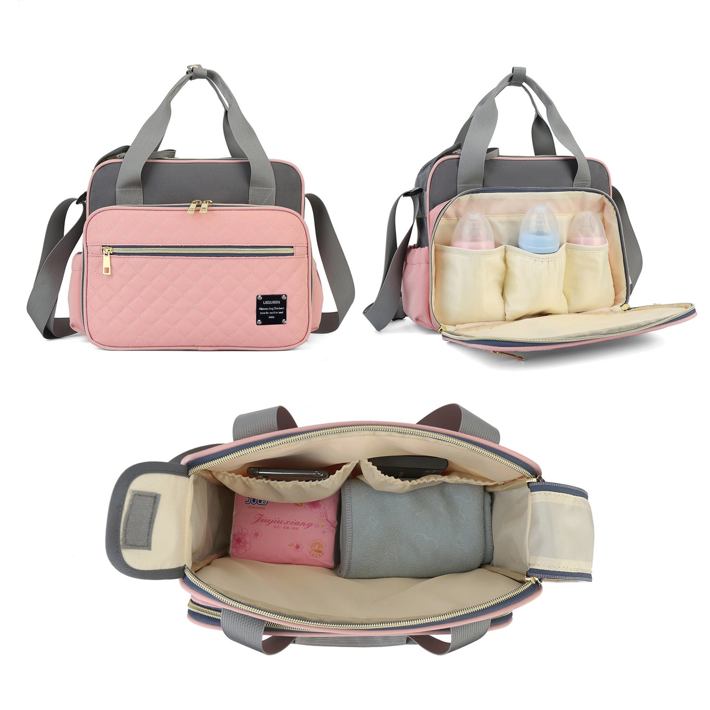 Fashionable Large Capacity Waterproof One-shoulder Diagonal Mummy Bag