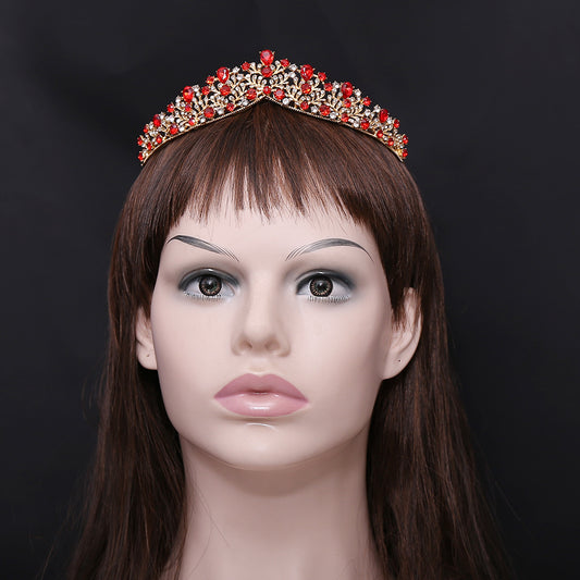 Rhinestone Headband Baroque Alloy Crown