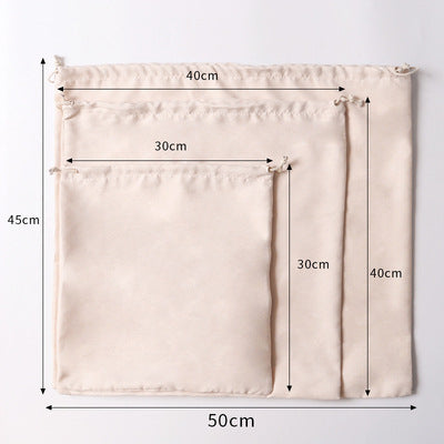 Luxury Dustproof  Suede Drawstring Bundle Buggy Bag