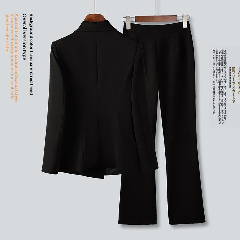 Womens Formal Suit Korean-Style Slim-Fit Casual Blazer With A High-End Professional Finish