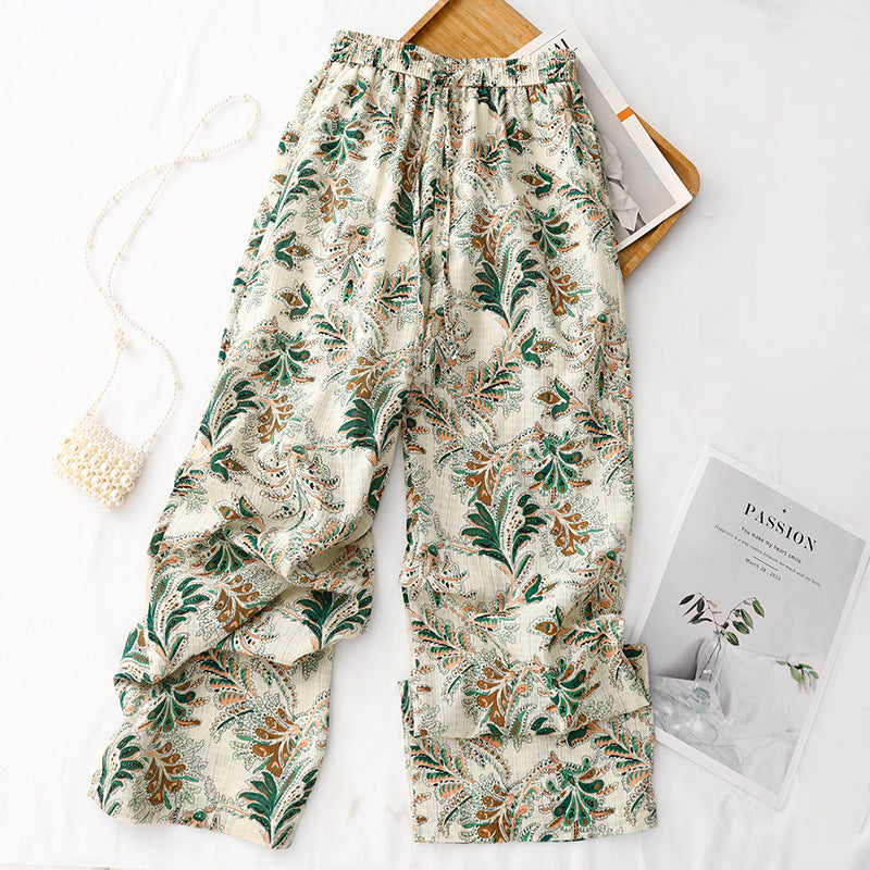 Womens Casual Versatile Wide Leg Pants