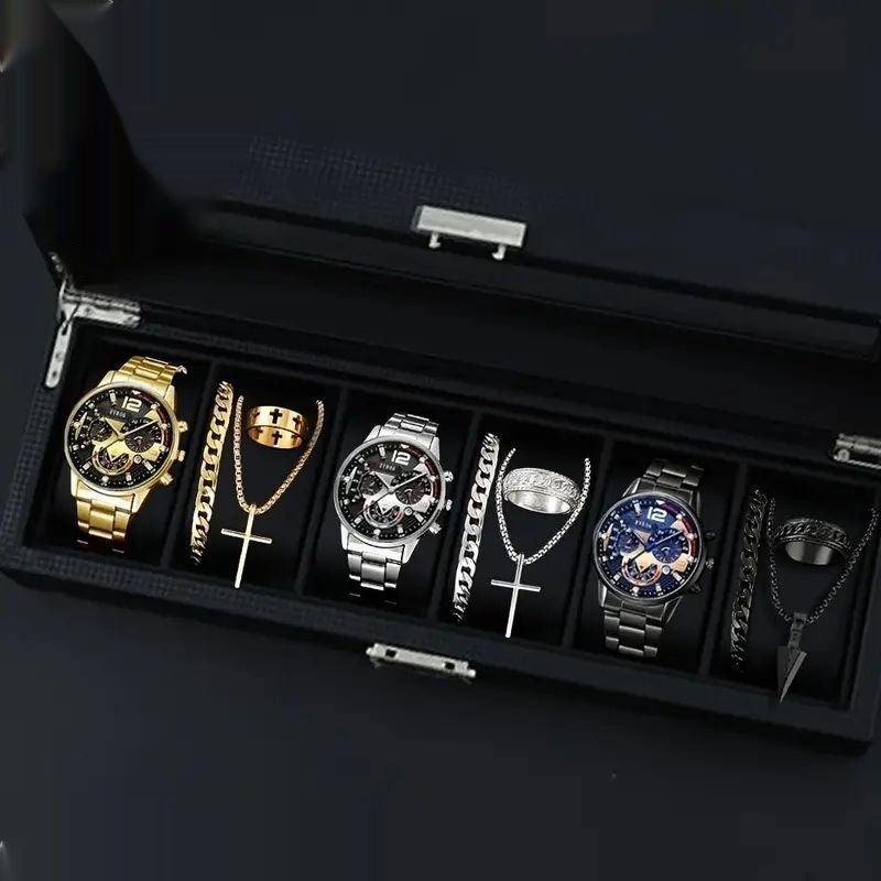Men's Watches  Fashionable Multi-color Assortment Of Quartz Men's Watches 12-set