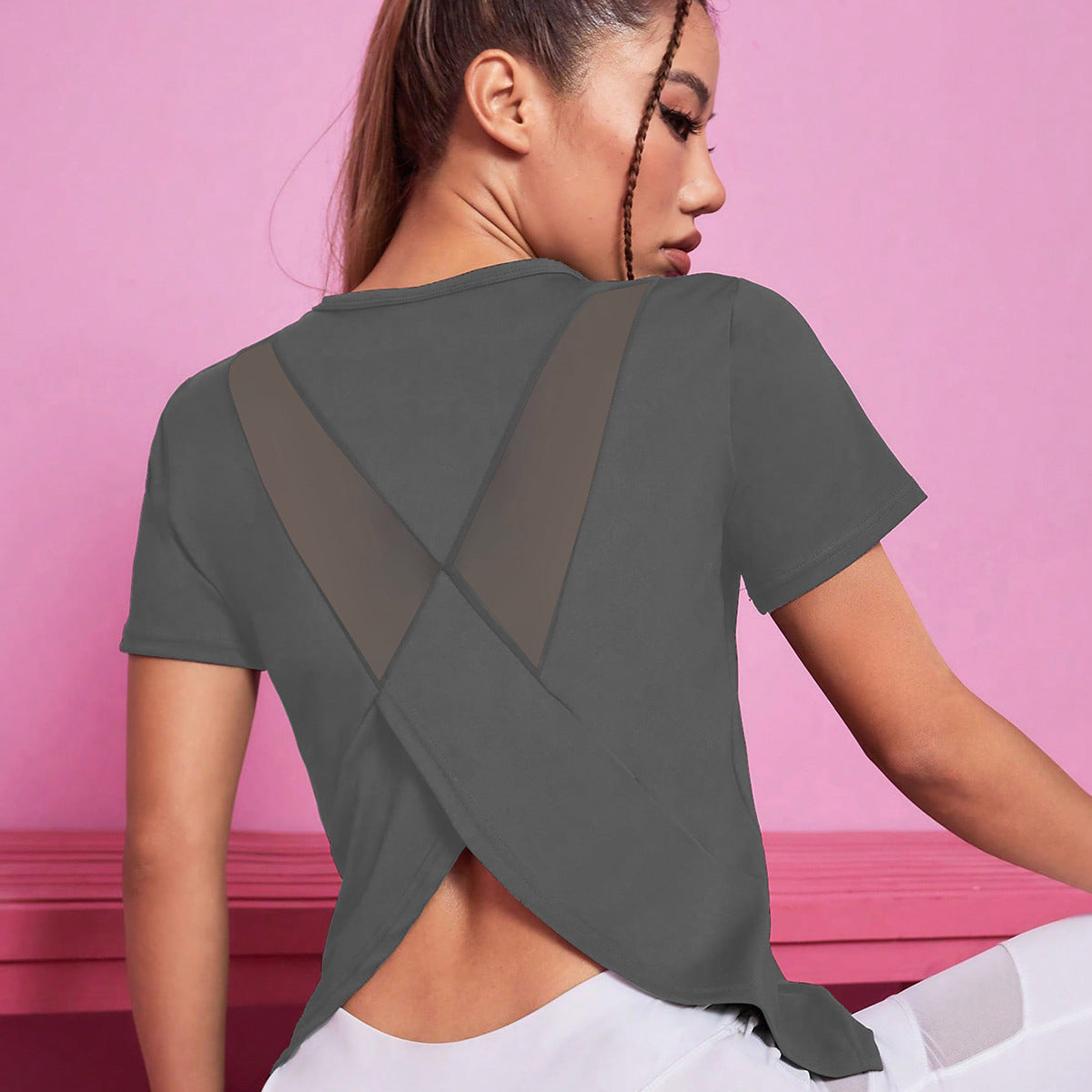 Loose Breathable Quick-drying Mesh Women's Short-sleeved T-shirt