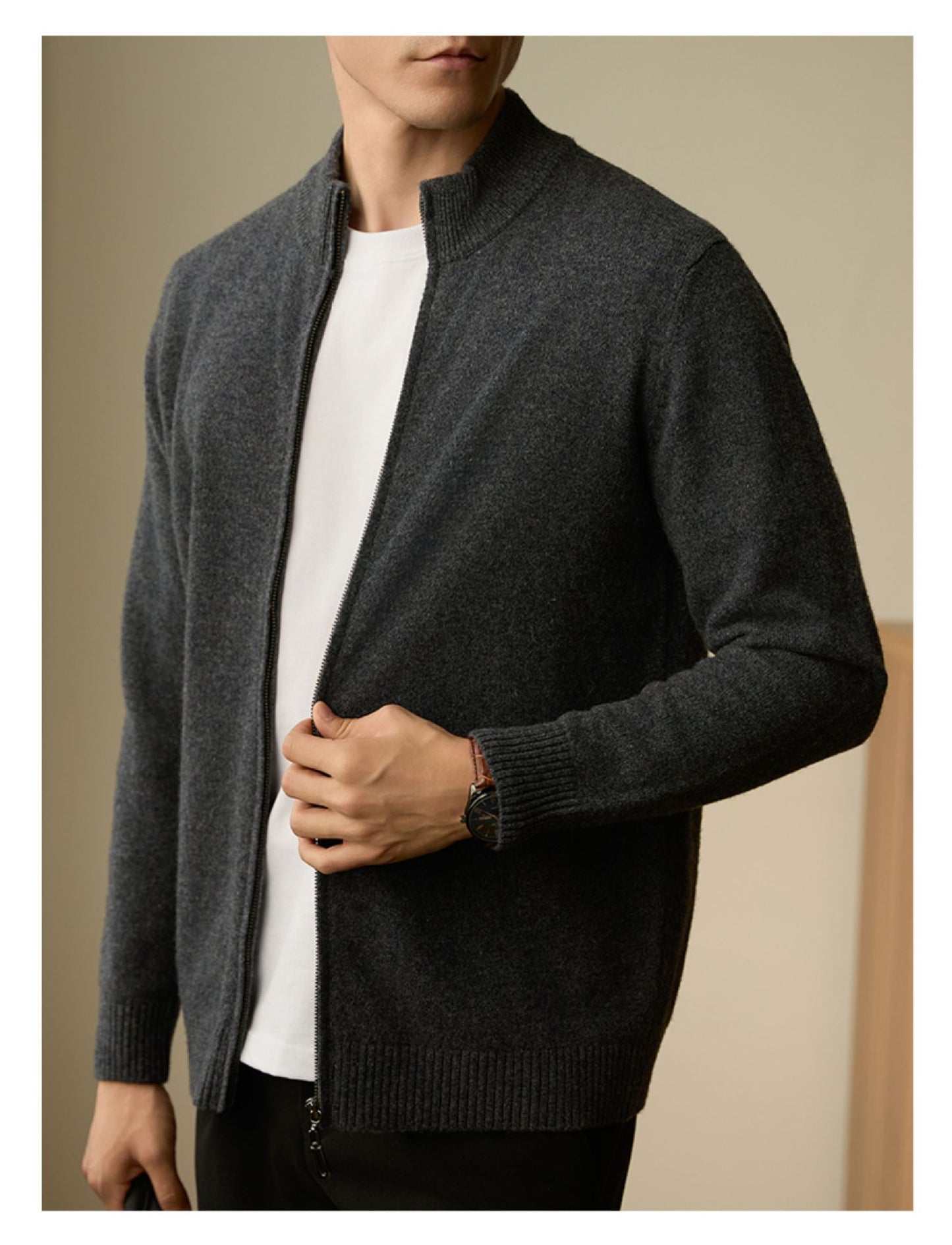 Men's AutumnWinter New Business Knitted Casual Jacket