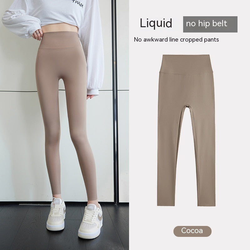 Cropped Shark Pants Women's Outer Wear Base Seamless High Waist