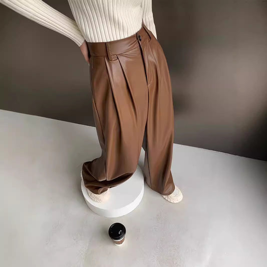 Autumn And Winter Women's European And American Straight-leg Trousers