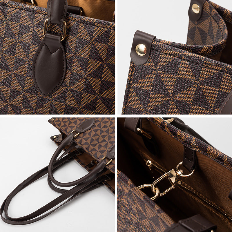 Ny Fashion Pendler Dame Tote Taske Stor Kapacitet Enkelt Skuldertaske