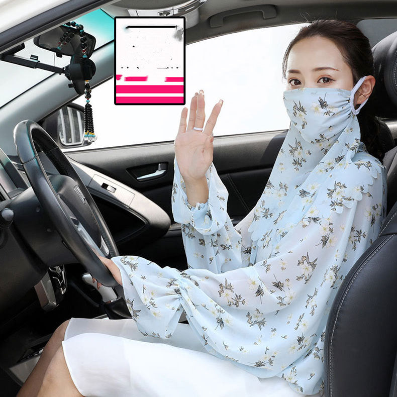 Sunscreen Gloves Female Summer Driving And Riding Thin And Long