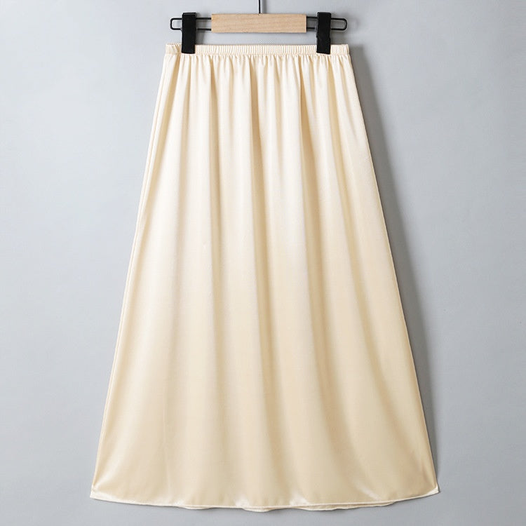Thin Silk Inner Wear Bottoming Skirt 75cm