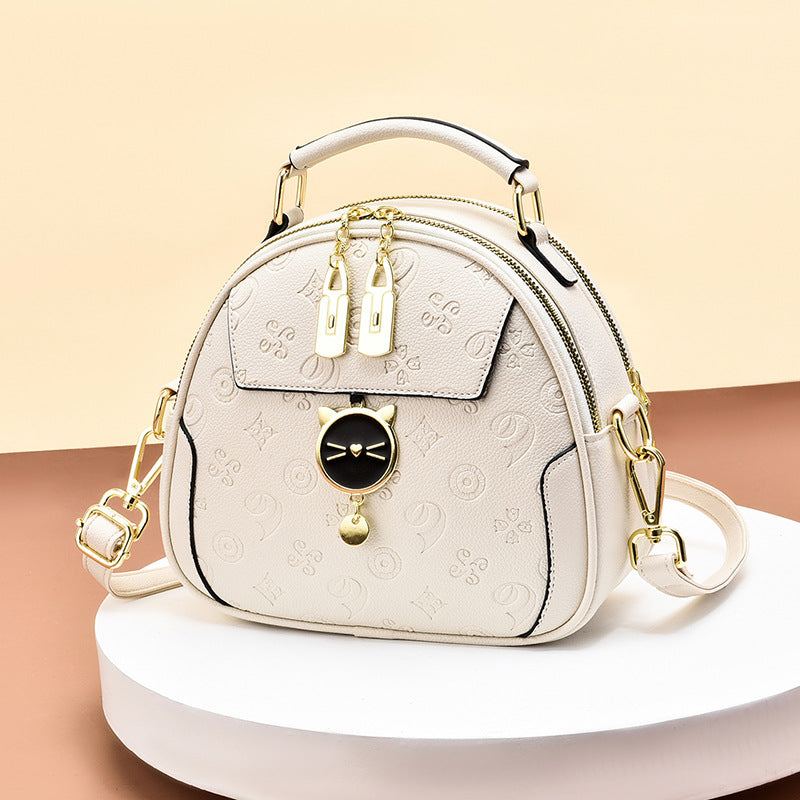 New Women's Cat Shoulder Bag Send Handbag