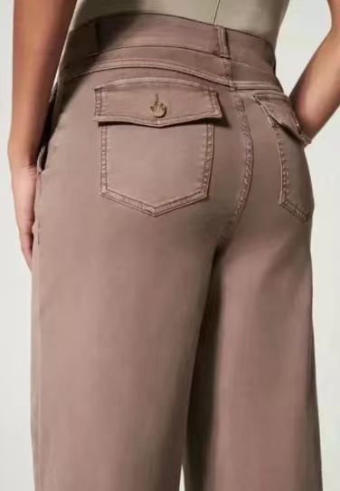Bootleg Pants Slim Fit Slimming Draping Effect Casual Suit Pants