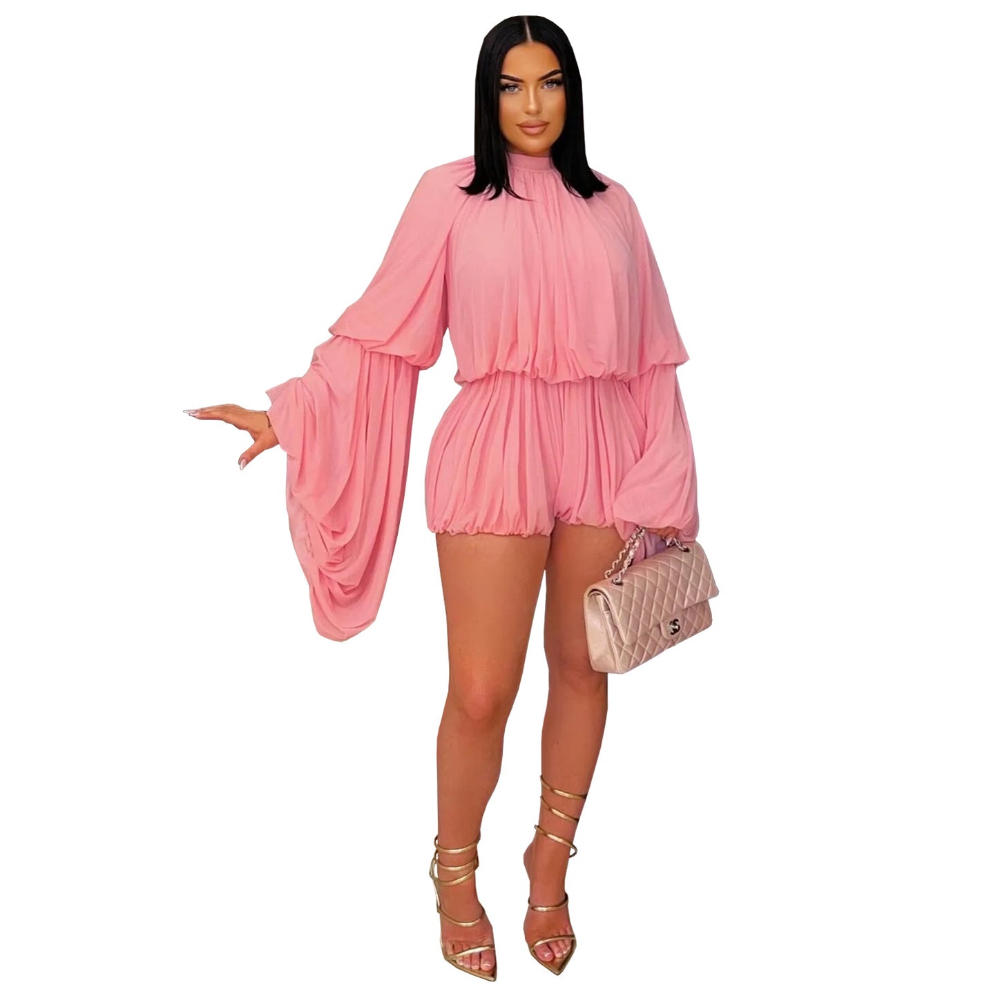 Women's Wear Casual Pleated Jumpsuit