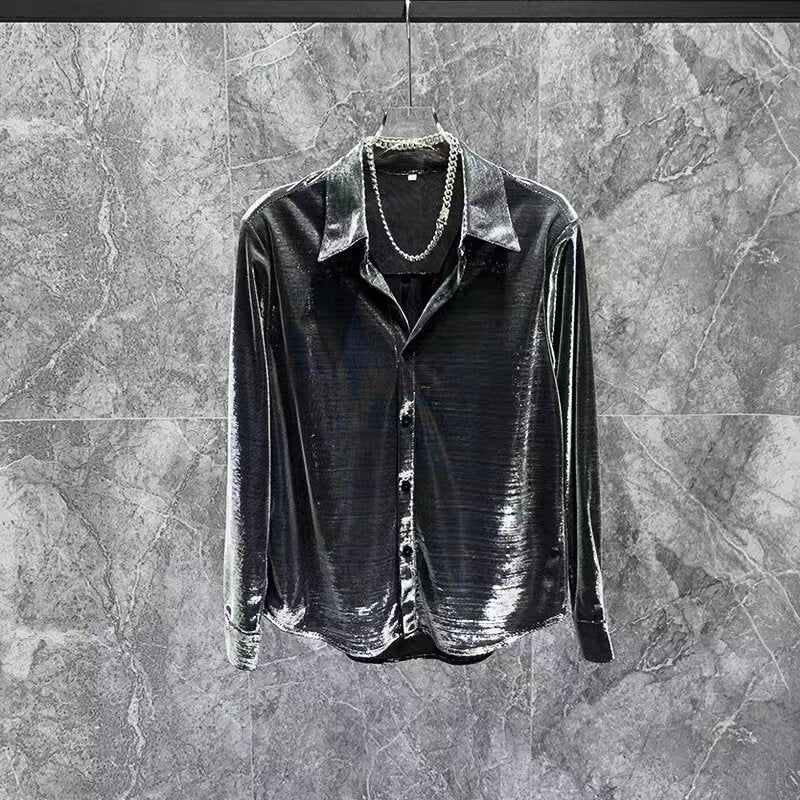 Men's Creative Loose Gradient Zipper Jacket