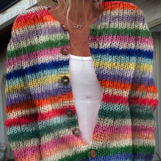 Cardigan Knit Coat Fashion Women's Dress